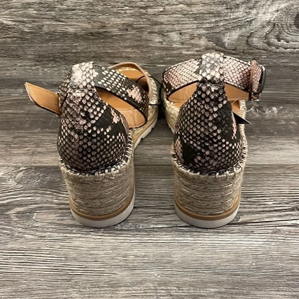 Women's Jean Espadrille Wedges - Universal Thread Gray